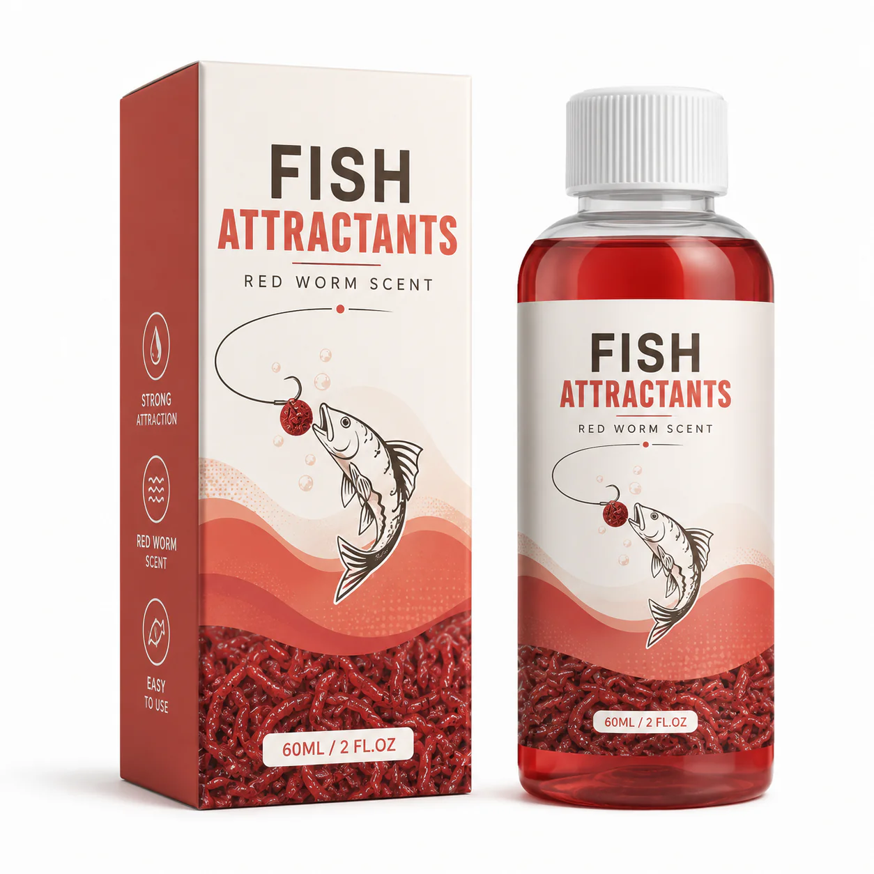 Fish Attractants. Concentrated Fishingomnrehensive Rait Fast Nesting Red Worm Liquid Thick Fishy Bait Opening Agent