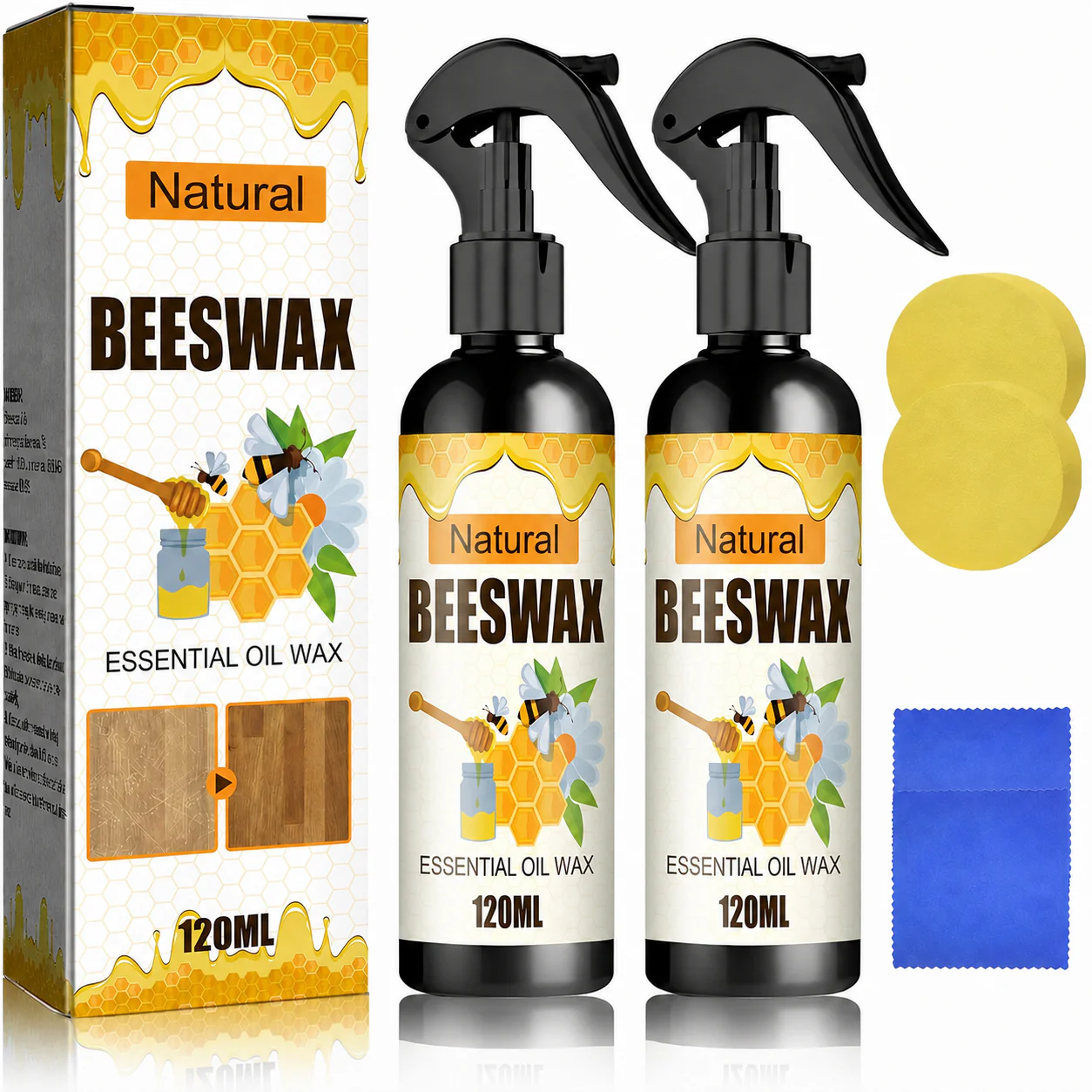 BUY 2 GET 1 FREE🔥Natural Beeswax Wood Care Polishing Spray