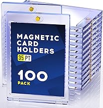 100ct magnetic card holder, suitable for trading cards, magnetic boxes, sports cards, game cards, football cards, baseball cards