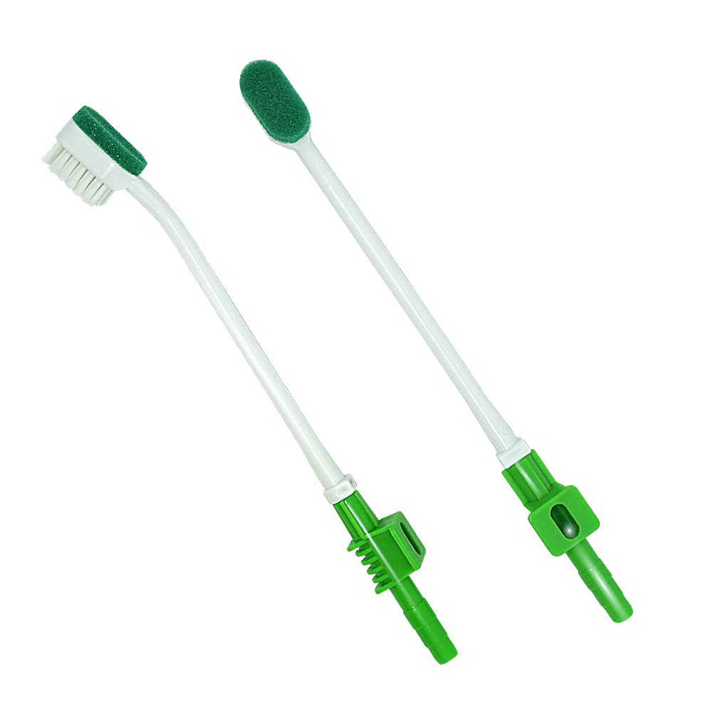 Elderly Oral Cleaning Disposable Suction Swab Toothbrush Head of Green (BOX of 30pcs)